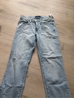 Aeropostale Light Blue Denim Mid-Rise Ankle Straight Jeans